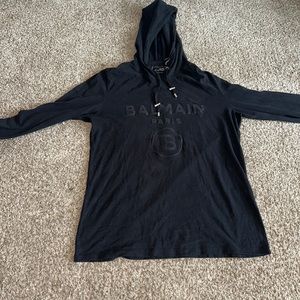 Black Velvet Balmain Hoodie
